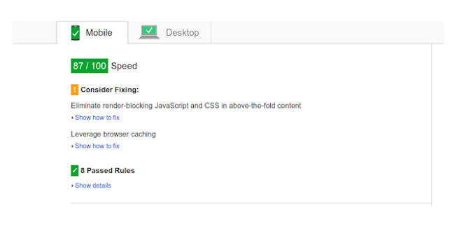mobile tab with desktop tab