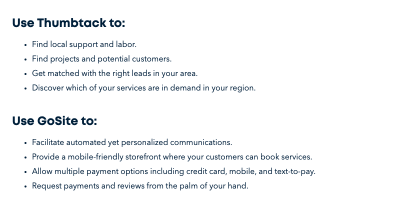 GoSite, Thumbtack Integration Aims to Ease Lead Nurturing for SMBs ...
