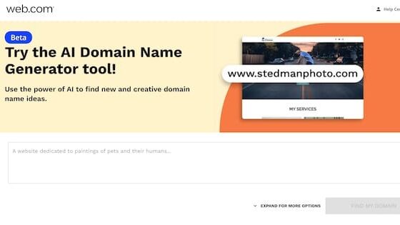 Web.com Integrates AI Where It Matters