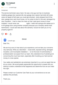 Review strategy and reputation management